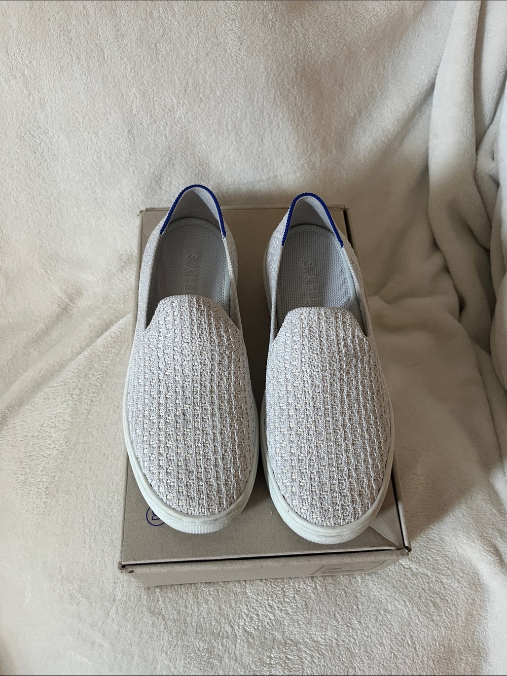 Rothy’s women’s Slip-On Knit Casual Shoes in Light Gray